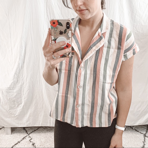 Madewell Other - Madewell Lonnie Striped Pajama Top Sz S